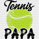 Tennis Papa - Tennis DTF Transfers ready2transfer Dark Color Design (See Imaging)