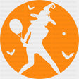 Tennis Player, Halloween Theme - Tennis DTF Transfers ready2transfer