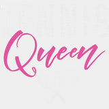 Tennis Queen, Pink Design - Tennis DTF Transfers ready2transfer Light Color Design (See Imaging)