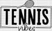 Tennis Vibes - Tennis DTF Heat Transfer ready2transfer Black