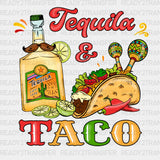 Tequila & Taco DTF Transfer