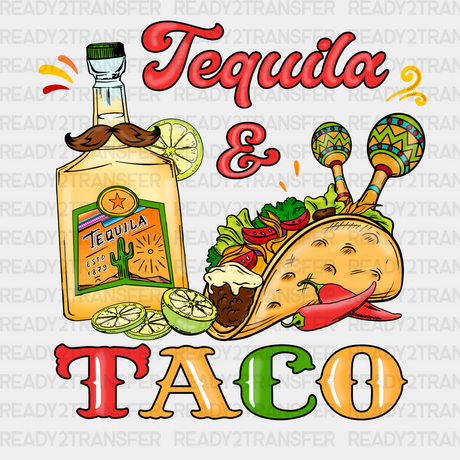 Tequila & Taco DTF Transfer