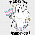 Terrify The Transphobes - Transgender DTF Transfers ready2transfer Dark Color Design (See Imaging)