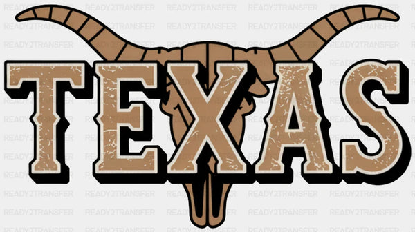 Texas Bull Skull - States & Cities DTF Transfer