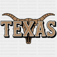 Texas Bull Skull - States & Cities DTF Transfer ready2transfer