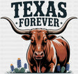 Texas Forever Bull Design - States & Cities DTF Transfer