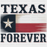 Texas Forever Flag Design - States & Cities DTF Transfer ready2transfer