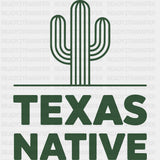 Texas Native Cactus Design - States & Cities DTF Transfer ready2transfer