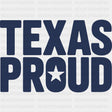Texas Proud Blue Design - States & Cities DTF Transfer ready2transfer