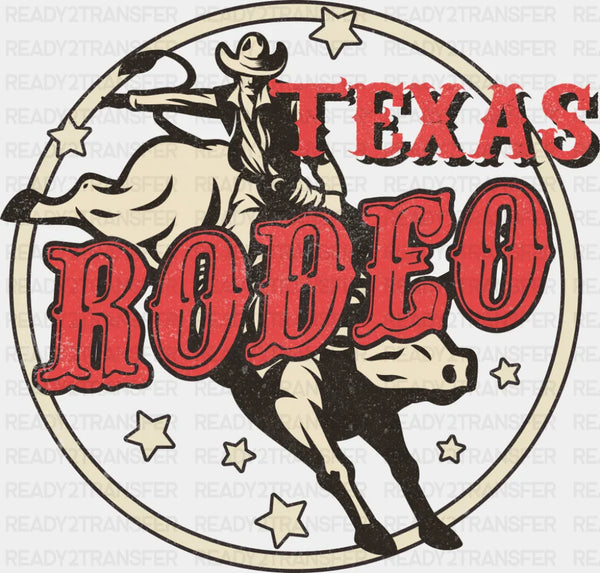 Texas Rodeo Circular Design - Rodeo DTF Transfer