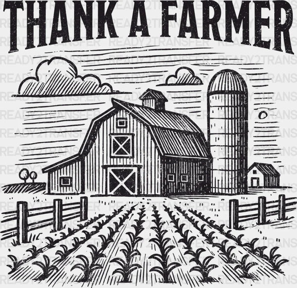 Thank A Farmer Vintage Design - Farmer DTF Transfer