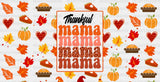 Thankful Mama - Fall Cup Wrap Uv Sticker Permanent Dtf Decal