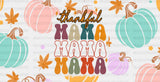 Thankful Mama Pumpkin Design - Fall Cup Wrap Uv Sticker Permanent Dtf Decal