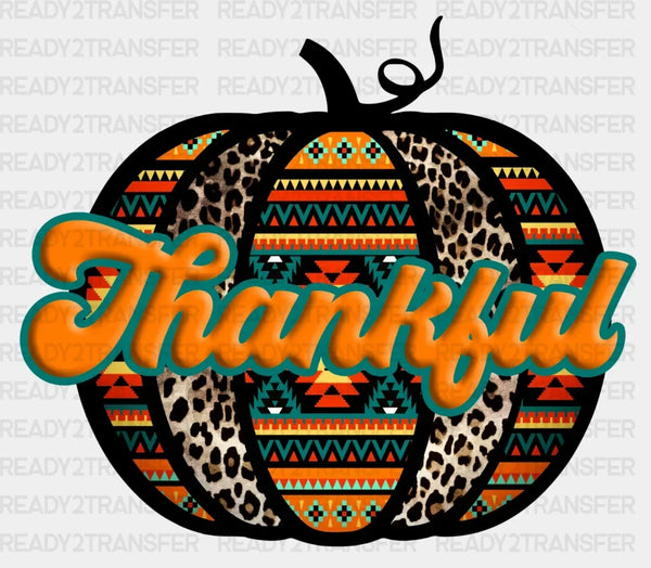 Thankful Pumpkin DTF Transfer
