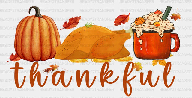 Thankful Roast Design - Fall Cup Wrap Uv Sticker Permanent Dtf Decal