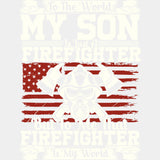 That Firefighter Is My World - Fire Department DTF Transfers ready2transfer Light Color Design (See Imaging)
