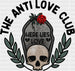 THE ANTI LOVE CLUB DTF Transfer ready2transfer Black