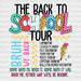 The Back To School Tour - Back To School DTF heat transfer ready2transfer Black