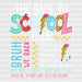 The Back To School Tour - Back To School DTF heat transfer ready2transfer White