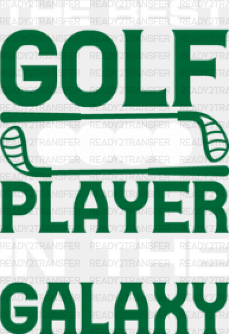 The Best Golf Player - Dtf Heat Transfer Adult Unisex S & M (10’’) / White