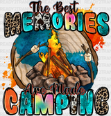 The Best Memories Are Made Camping Design - Dtf Heat Transfer Adult Unisex S & M (10’) / Black