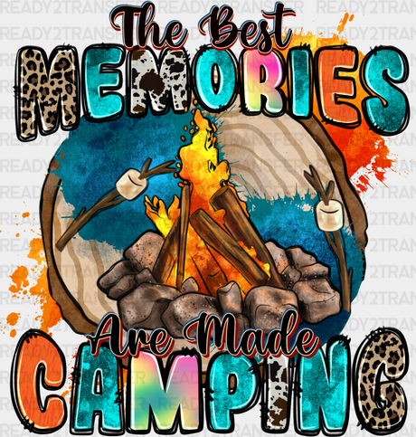 The Best Memories Are Made Camping Design - Dtf Heat Transfer Adult Unisex S & M (10’) / Black