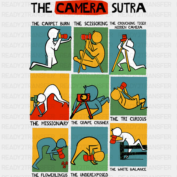 The Camera Sutra - Photography DTF Transfers