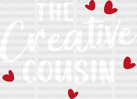 The Creative Cousin - Cousins Dtf Heat Transfer Adult Unisex S & M (10’’) / Light Color Design