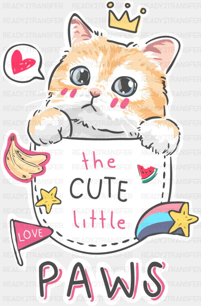 The Cute Little Paws - Cats DTF Transfer ready2transfer