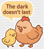 The Dark Doesn’t Last - Minimal UV Sticker Permanent UV DTF Decal