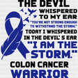 The Devil Whispered To My Ear - Colon Cancer DTF Transfers - Adult Unisex - S & M (10’’) / Dark Color Design (See