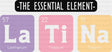 The Essential Element La Ti Na - Hispanic Heritage Month DTF Transfer Adult Unisex - S & M (10’’) / Dark Color Design
