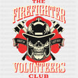 The Firefighter Volunteers Club, Skull - Fire Department DTF Transfers ready2transfer