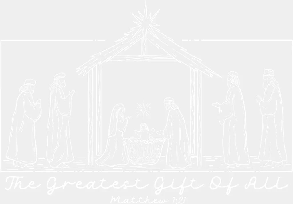 The Greatest Gift Of All - Christmas DTF Transfer Adult Unisex - S & M (10’’) / Light Color Design (See Imaging)