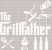The Grillfather - Father's Day DTF Transfer ready2transfer White