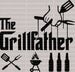 The Grillfather - Father's Day DTF Transfer ready2transfer Black