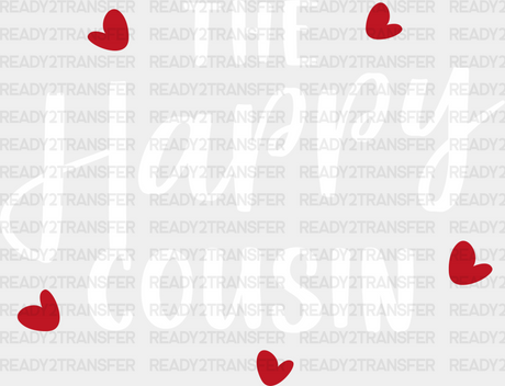 The Happy Cousin - Cousins Dtf Heat Transfer Adult Unisex S & M (10’’) / Light Color Design