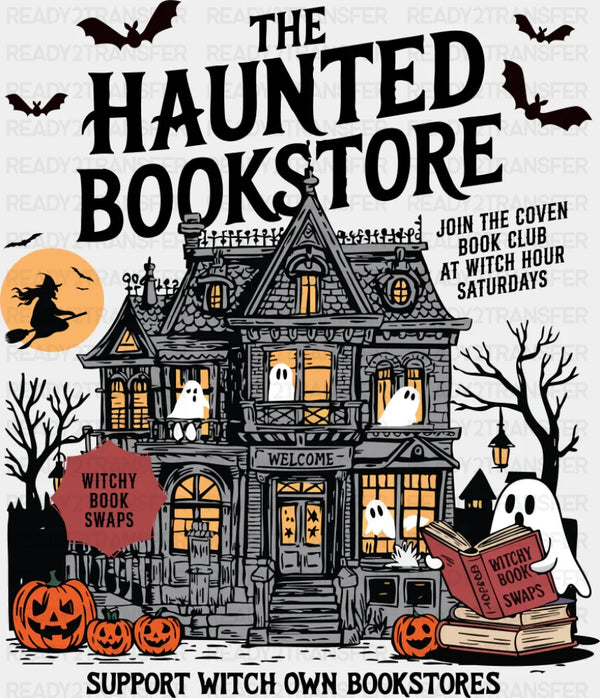The Haunted Bookstore - Halloween DTF Transfer