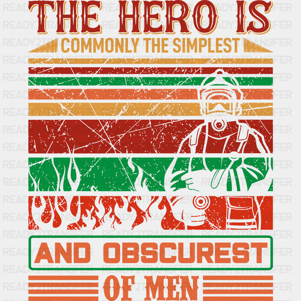 The Hero Is... - Fire Department DTF Transfers