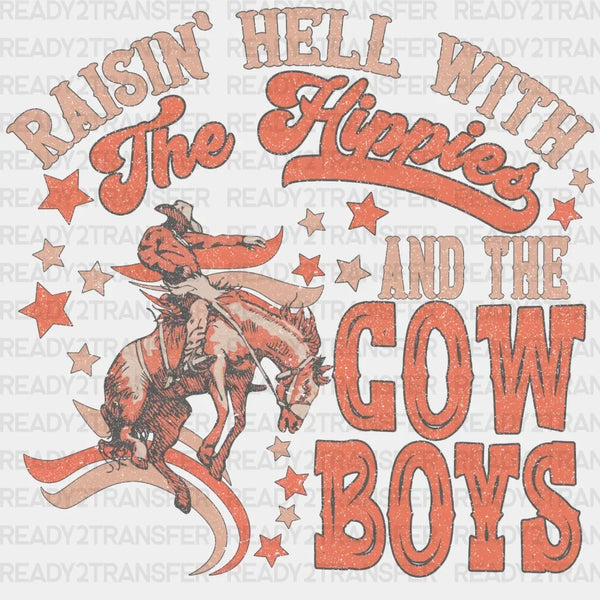 The Hippies And The Cowboys DTF Transfer