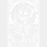 The Karaoke Star, Tarot Card - Singing DTF Transfers ready2transfer Light Color Design (See Imaging)