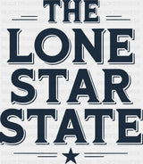 The Lone Star State Blue - States & Cities DTF Transfer