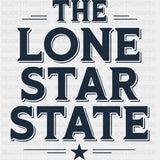 The Lone Star State Blue - States & Cities DTF Transfer ready2transfer