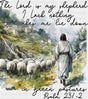 The Lord Is My Shepherd - Christianity DTF Transfer Adult Unisex - S & M (10’’) / Dark Color Design (See Imaging)