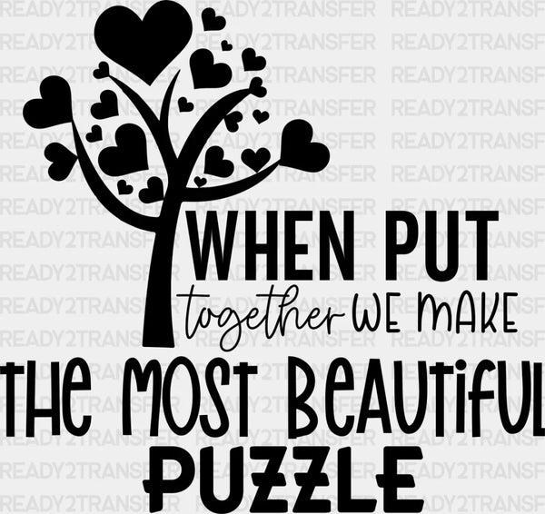 The Most Beautiful Puzzle - Family Reunion DTF heat transfer