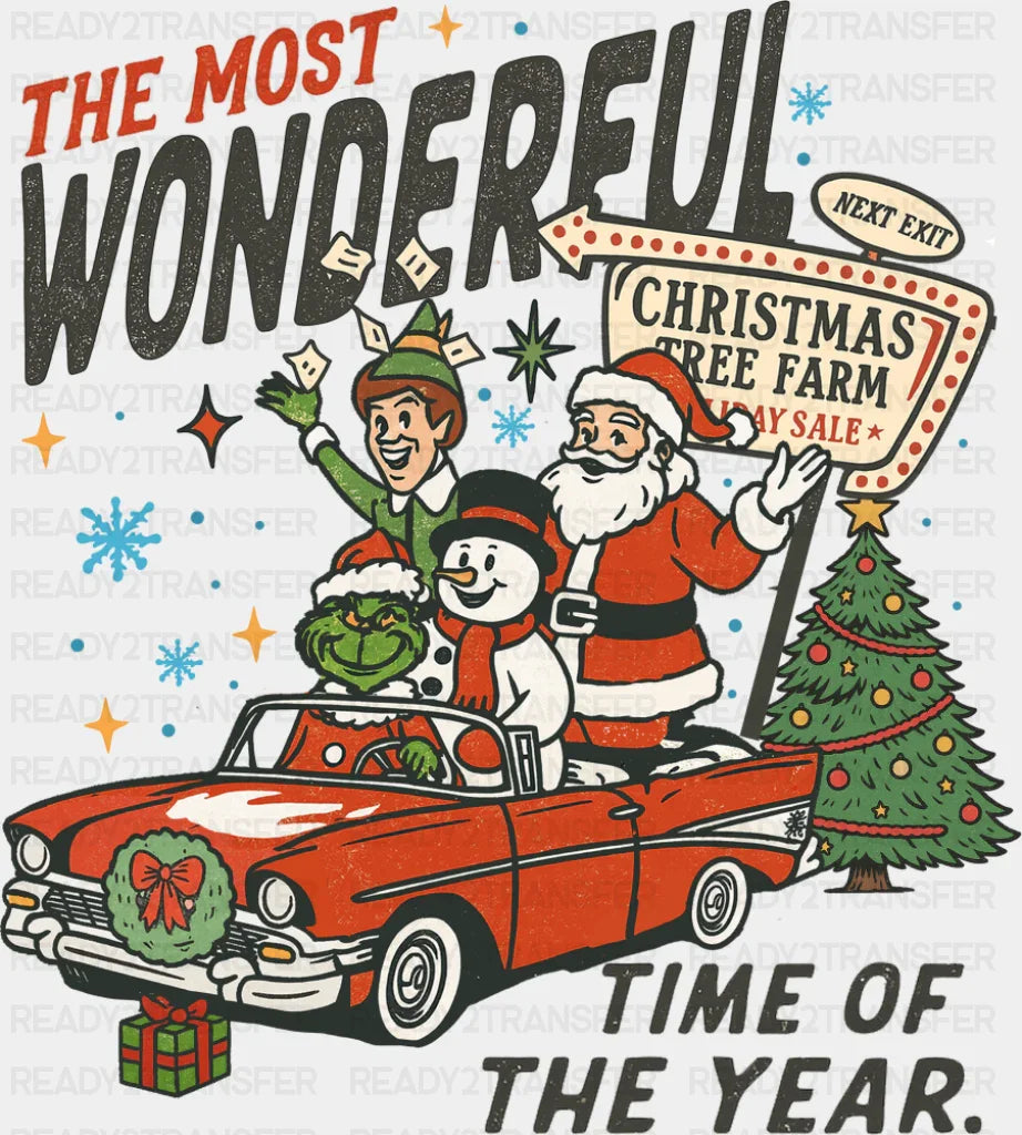 The Most Wonderful Time Of The Year - Christmas DTF Transfer