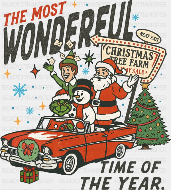 The Most Wonderful Time Of The Year - Christmas DTF Transfer