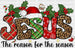 The Reason For The Season DTF Transfer ready2transfer Black
