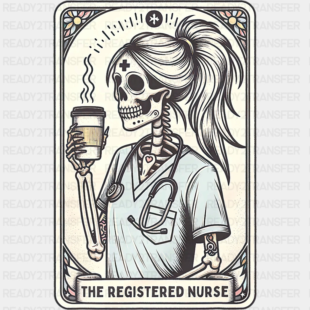 The Registered Nurse, Tarot Card - Registered Nurse DTF Transfers ready2transfer