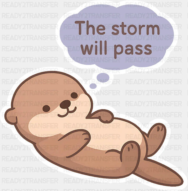 The Storm Will Pass - Minimal UV Sticker Permanent UV DTF Decal